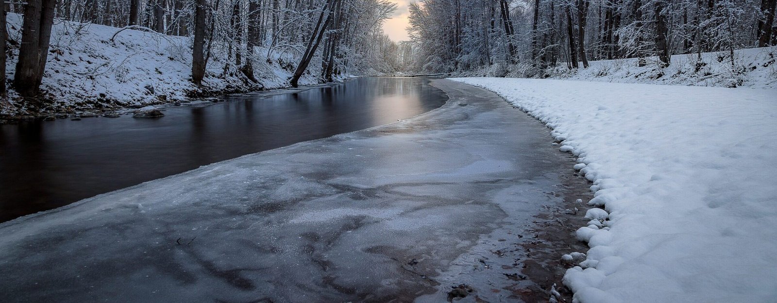 frozen river