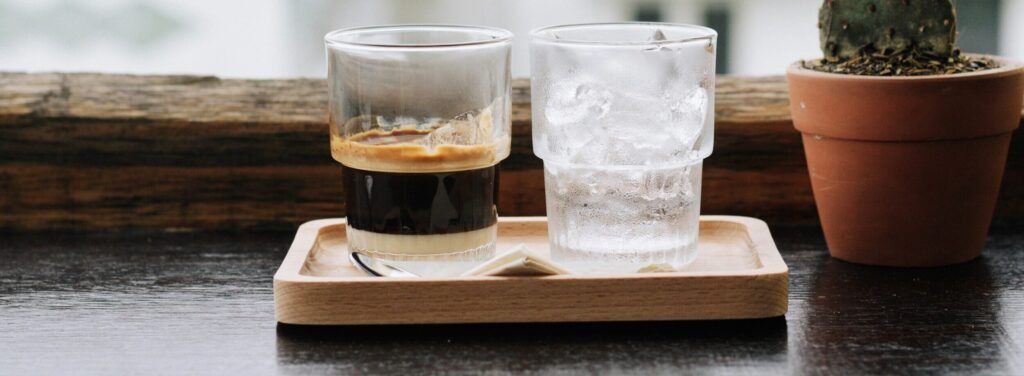 ice in coffee